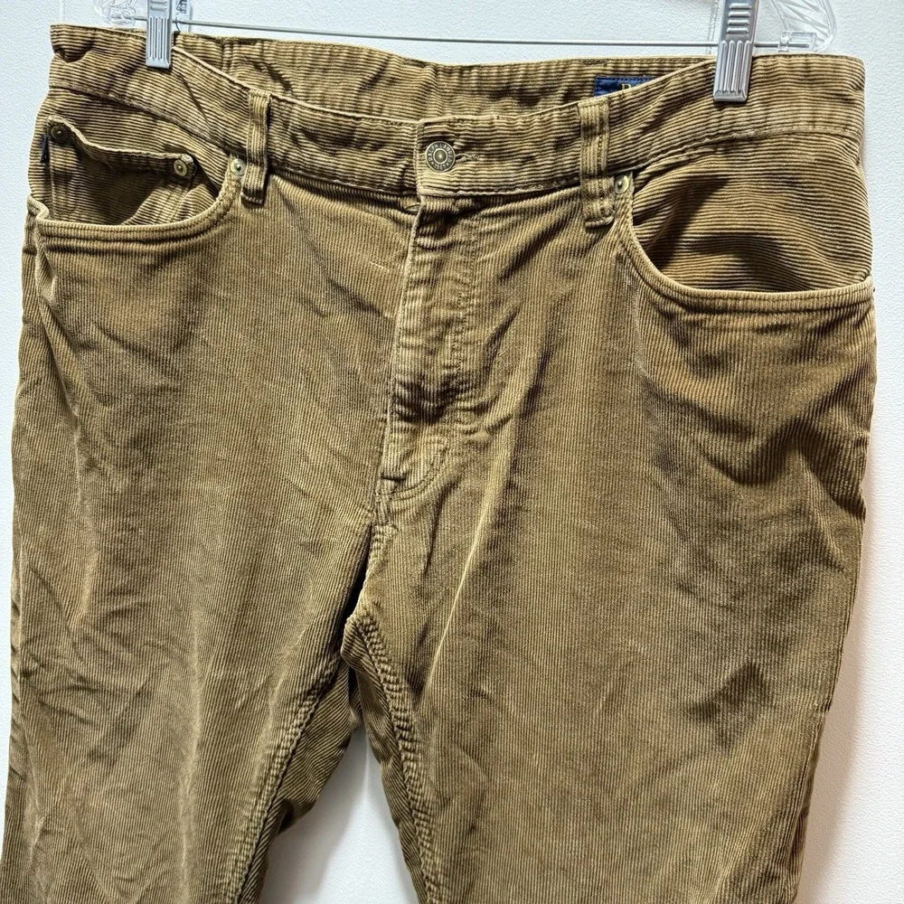 Ralph Lauren Polo Straight Fit Corduroy Pants Men's‎ Size 36x29 Brown